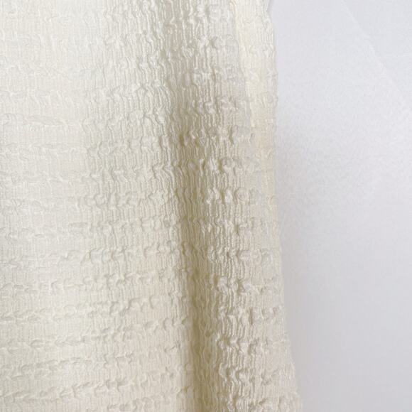 New Le Lis Collection Small S Ivory Smocked Halter Neck Mini Dress Summer Casual - Picture 6 of 12